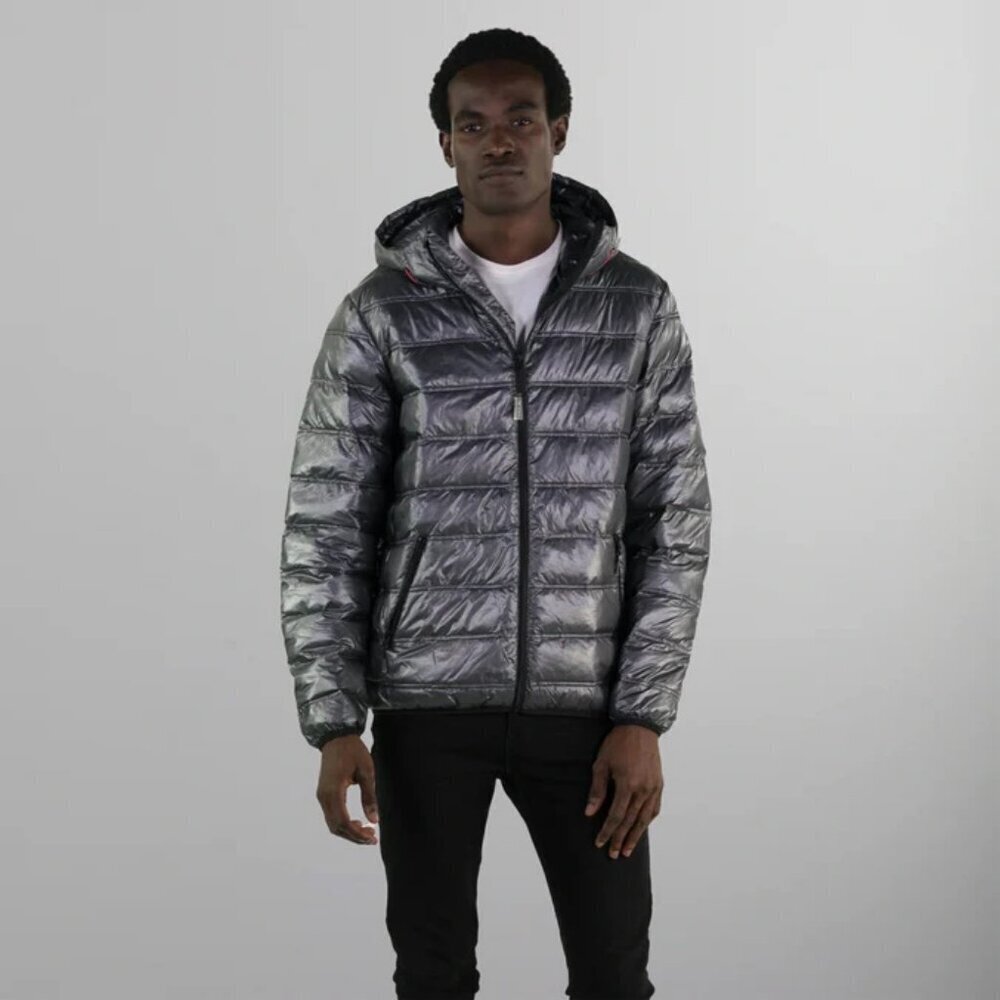 Members Only Sport Zip Front Puffer Jacket Size M